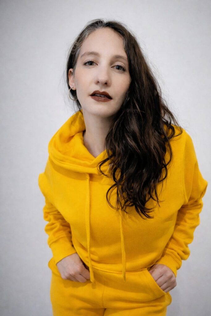 Casual — yellow hoodie